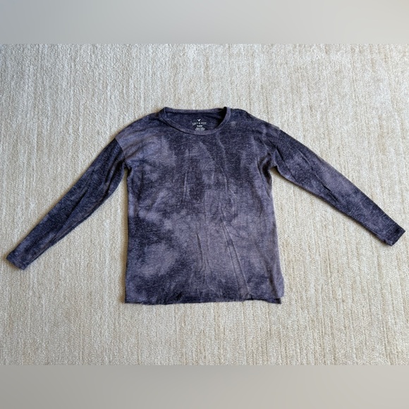 American Eagle Tie Dye Soft & Sexy Plush Grey Size XS Casual Comfy - Picture 2 of 10